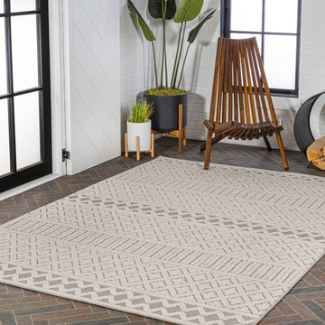 Ormond High-low Modern Trellis Geometric Area Rug